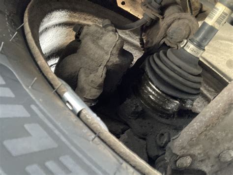 A CV joint replacement kit should include new band clips, a new rubber boot, grease and the CV joint itself. . Drive shaft joint constant velocity boot severely deteriorated 617 g i